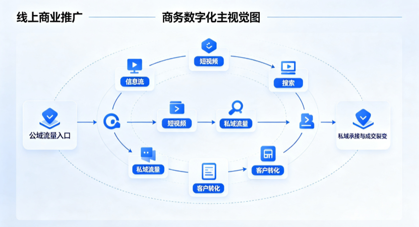 乌苏市线上商业推广怎么做？全域流量闭环搭建与低成本转化实战指南